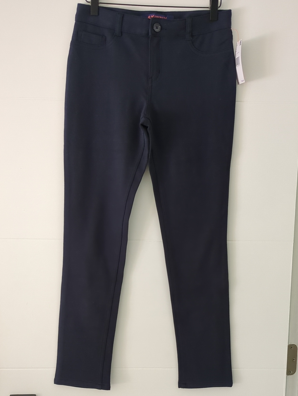 French Toast Navy Slim Stretch Skinny Back To School Preppy Pants Girls Sz 14